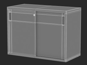 herman miller paragraph storage cabinet 12 3D Model
