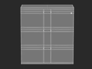 herman miller paragraph storage cabinet 11 3D Model