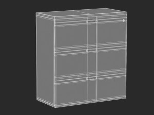 herman miller paragraph storage cabinet 11 3D Model