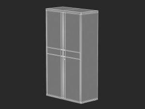 herman miller paragraph storage cabinet 10 3D Model