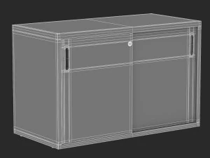 herman miller paragraph storage cabinet 8 3D Model