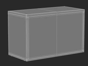 herman miller paragraph storage cabinet 8 3D Model