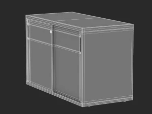 herman miller paragraph storage cabinet 8 3D Model