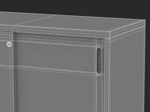 herman miller paragraph storage cabinet 8 3D Model