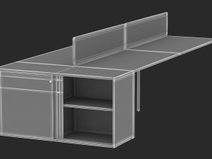 herman miller paragraph storage cabinet 7 3Dモデル