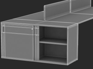 herman miller paragraph storage cabinet 7 3Dモデル