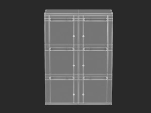herman miller paragraph storage cabinet 6 3D Модель