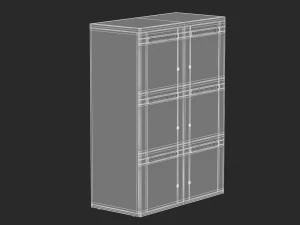 herman miller paragraph storage cabinet 6 3D Model