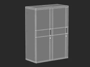 herman miller paragraph storage cabinet 5 3D Model