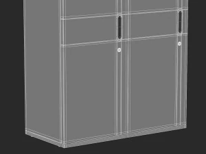 herman miller paragraph storage cabinet 5 3D Model