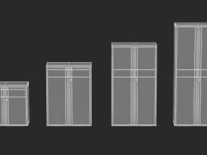 herman miller paragraph storage cabinet 4 3D 模型