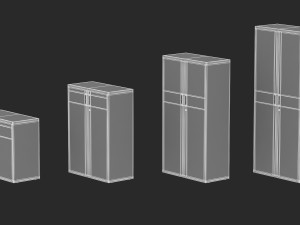 herman miller paragraph storage cabinet 4 3D 模型