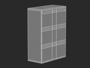 herman miller paragraph storage cabinet 3 3D Model