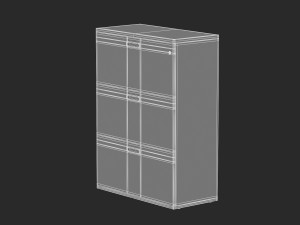 herman miller paragraph storage cabinet 3 3D Model