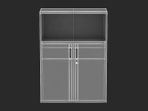 herman miller paragraph storage cabinet 2 Modelo 3D