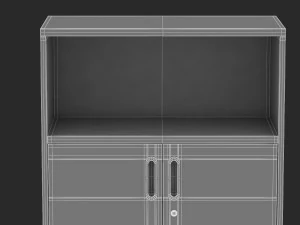 herman miller paragraph storage cabinet 2 3D Model