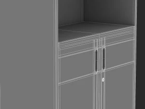 herman miller paragraph storage cabinet 2 3D Model