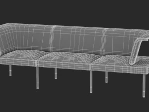 9 office workstation collection 3D Model