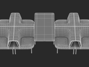 9 office workstation collection Model 3D