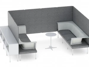 9 office workstation collection 3D Model
