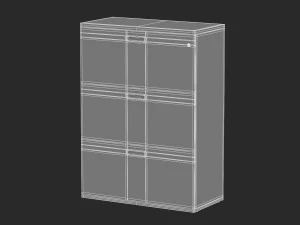 14 storage cabinets collection 3D Model