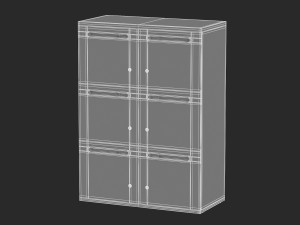 14 storage cabinets collection 3D Модель
