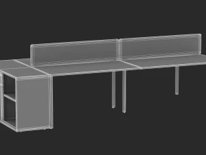 14 storage cabinets collection 3D Model