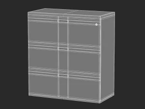 14 storage cabinets collection 3D Model