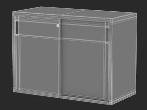 14 storage cabinets collection 3D Model