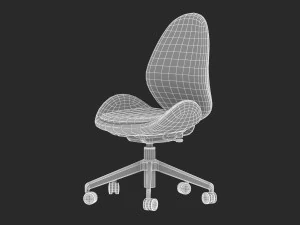 17 office chairs collection 3d 3D Model