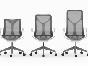 17 office chairs collection 3d 3D Model