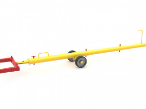 tug aircraft tow bar 3D Model