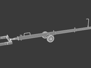 tug aircraft tow bar Modelo 3D