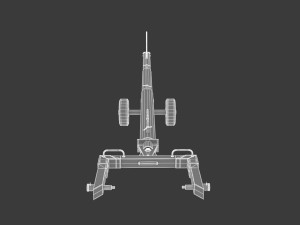 tug aircraft tow bar Modelo 3D
