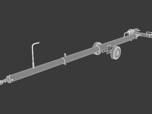tug aircraft tow bar Modelo 3D
