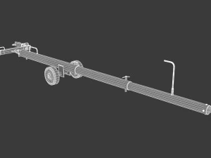 tug aircraft tow bar 3D Model