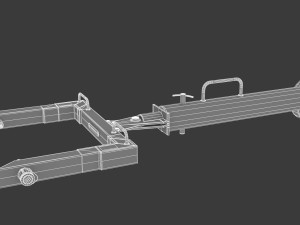 tug aircraft tow bar Modelo 3D