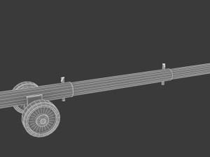 tug aircraft tow bar Modelo 3D