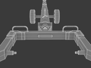tug aircraft tow bar Modelo 3D