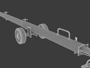 tug aircraft tow bar Modelo 3D
