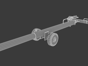 tug aircraft tow bar Modelo 3D
