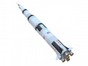 saturn v 3D Model