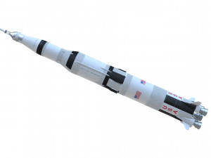 saturn v 3D 모델