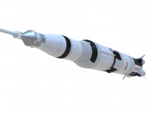 saturn v 3D 모델