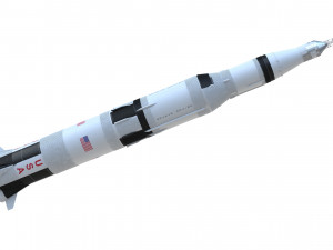 saturn v 3D 모델