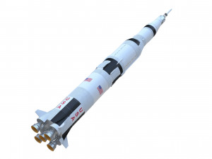 saturn v 3D 모델