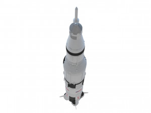 saturn v 3D 모델