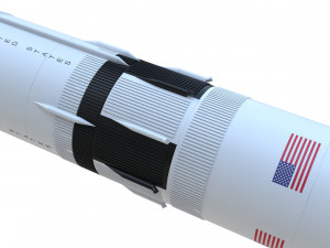 saturn v 3D 모델
