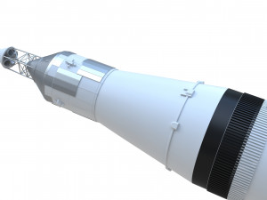 saturn v 3D 모델