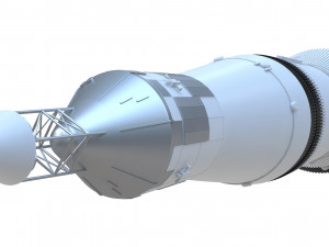 saturn v 3D 모델